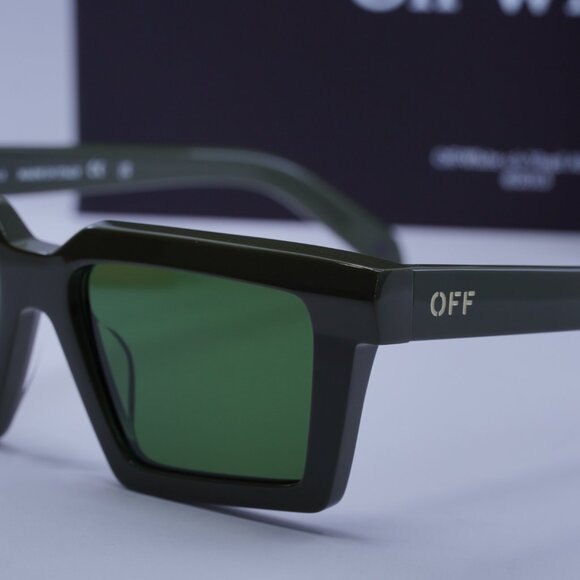 Off-White OERI142 WINDSOR 5655 Square Sunglasses – Military Green - Picture 4 of 10